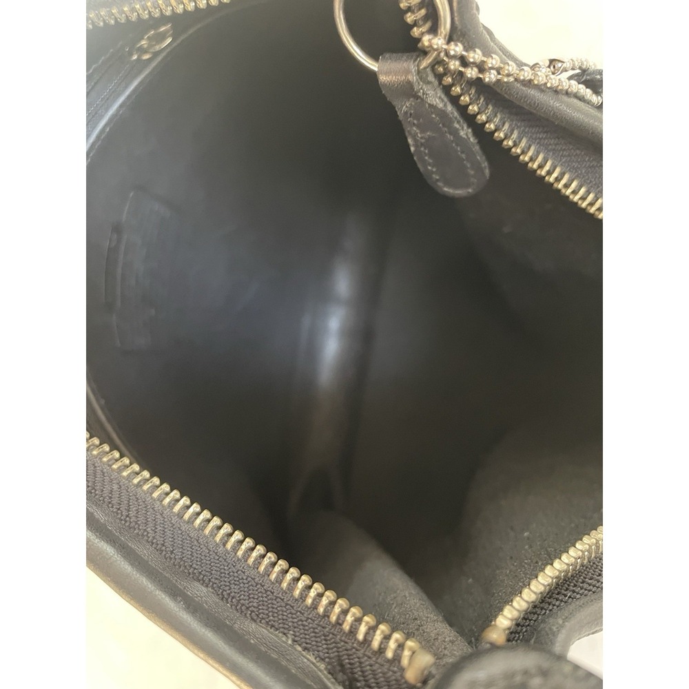Vtg Coach Andrea Slim Black Leather Shoulder Bag 9073 USA Minimalist Classic - Picture 7 of 13